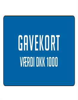 Gavekort værdi 1000,-