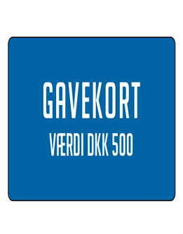 Gavekort værdi 500,-