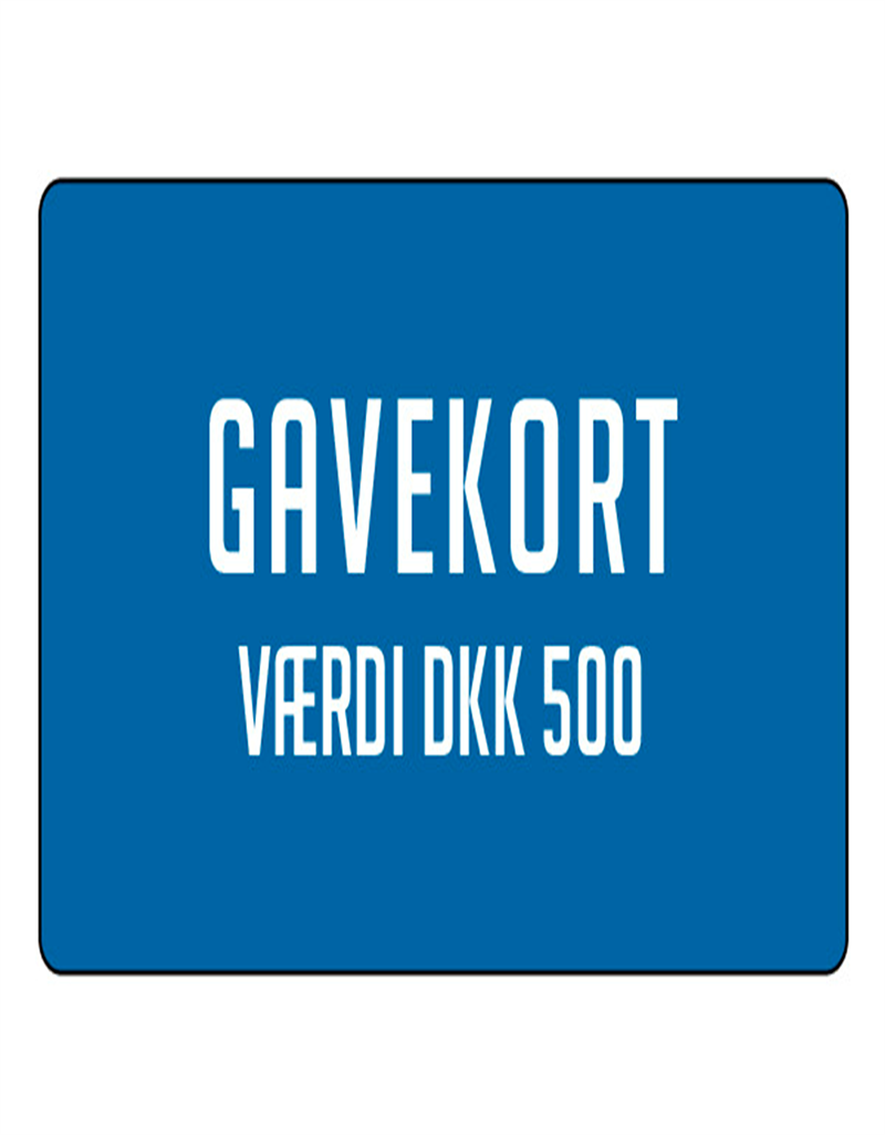 Gavekort værdi 500,-